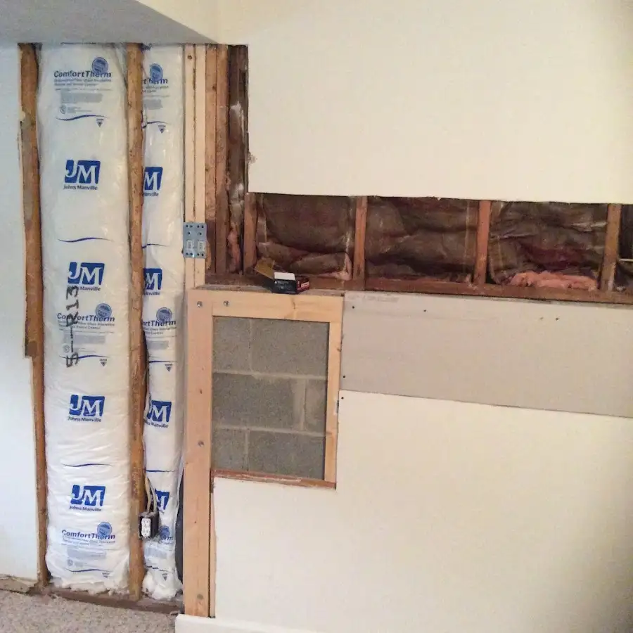 Wall insulation replacement during Structural Drying in Shamong